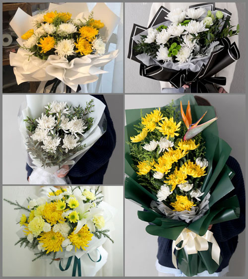 广东江门市蓬江区荷塘镇六坊村白事花束代送